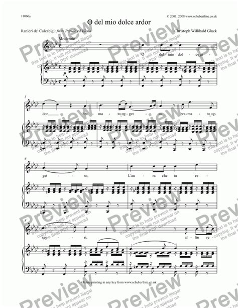 what songs are similar to o del mio colce ardor